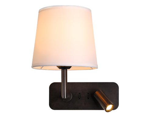 Бра Favourite 2841-1W Bingo 1*E27*60W + 1*LED*1W, 100LM, 3000K D225*W240*H260мм