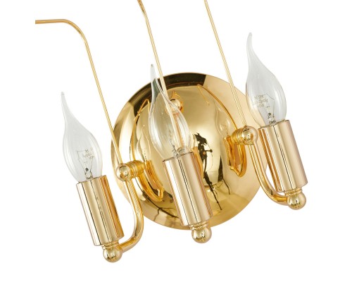 2619-3W, настенный светильник, D180xW380xH290, 3xE14x40W