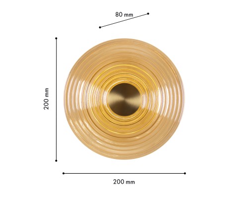 Бра Favourite 4571-1W Whirlpool LED*12W, 800LM, 4000K D80*W200*H200мм