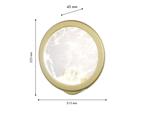 Бра Favourite 4374-1W Imma LED*10W, 600LM, 4000K, CRI>90 D45*W215*H225мм