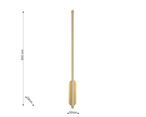 Бра Favourite 3001-1W Reed LED*12W, 1800LM, 3000K D70*W50*H600мм