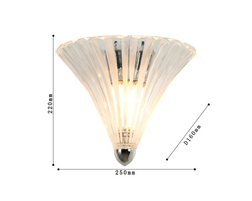 Бра Favourite 1696-1W Iris 1*E14*40W D160*W250*H220мм