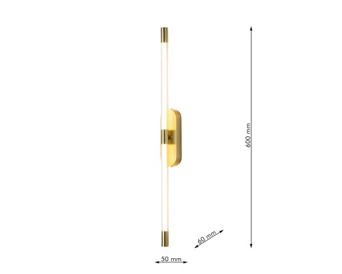 Бра Favourite 4049-1W Arrow LED*10W, 4320LM, 3000K D60*W50*H600мм