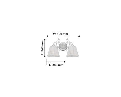 Бра F-Promo 2150-2W Amanda 2*E14*40W D280*W400*H240мм