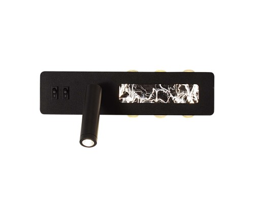 4692-1W, настенный светильник, D70xW280xH130, LEDx6.5W+LEDx16W, 55LM+1470LM, 4000K, included