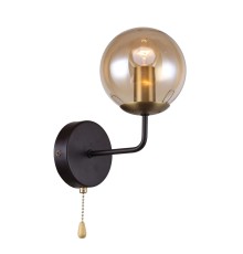 2344-1W, настенный светильник, D190xW120xH290, 1xE14x40W, excluded, switch