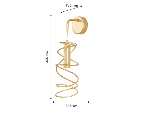 Бра Favourite 4554-1W Fontes LED*5W, 355LM, 4000K D135*W135*H360мм