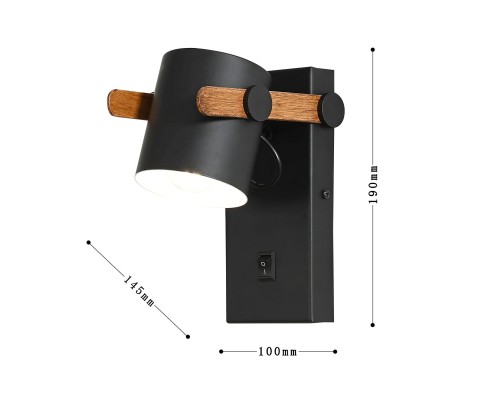 Бра F-Promo 3004-1W Scandy 1*E27LED*7W, выключатель D145*W100*H190мм