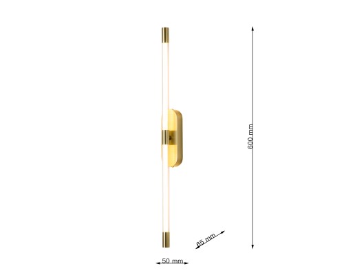 Бра Favourite 4049-1W Arrow LED*10W, 4320LM, 3000K D60*W50*H600мм