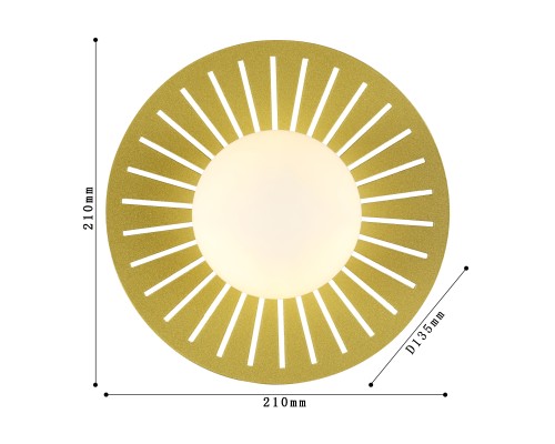 Бра Favourite 2356-1W Sonnenblume 1*G9*25W D135*W210*H210мм