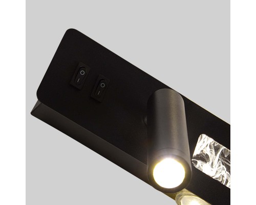 4692-1W, настенный светильник, D70xW280xH130, LEDx6.5W+LEDx16W, 55LM+1470LM, 4000K, included