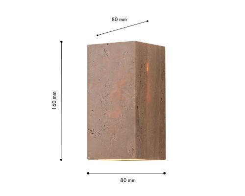 Бра Favourite 4652-2W Limestone 2*GU10*35W D80*W80*H160мм