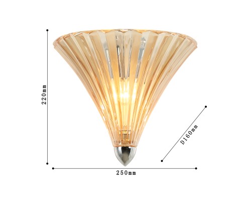 Бра Favourite 1697-1W Iris 1*E14*40W D160*W250*H220мм