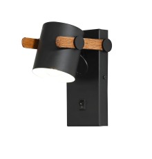 3004-1W, настенный светильник, D145xW100xH190, 1xE27LEDx7W, excluded, switch