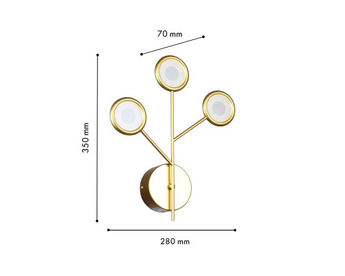 Бра F-Promo 4253-3W Mugs 3*LED*3W, 765LM, 4000K D70*W280*H350мм