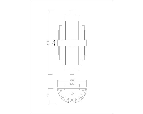 Бра Favourite 4263-1W Marquis 1*G9LED*5W D115*W230*H520мм