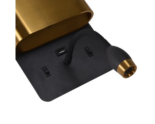 Бра F-Promo 4475-2W Parret LED*4W + LED*1.5W, 220LM, 4000K, выключатель D120*W160*H280мм