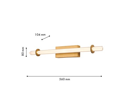 Бра Favourite 4553-1W Stav LED*8W, 975LM, 4000K D105*W560*H80мм