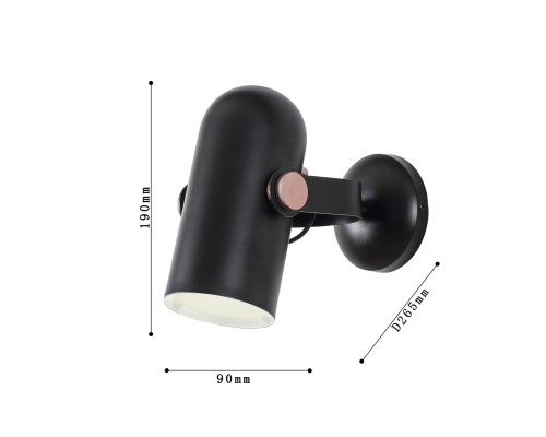 Бра Favourite 2007-1W Ampolla 1*E14*40W D265*W90*H125мм