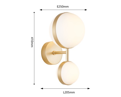 Бра Favourite 4448-2W Asterismo LED*15W, 1590LM, 4000K D250*W205*H410мм