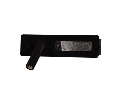 4691-1W, настенный светильник, D70xW280xH130, LEDx6.5W+LEDx3.3W, 85LM+205LM, 4000K, included