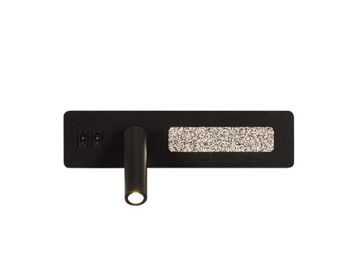 4691-1W, настенный светильник, D70xW280xH130, LEDx6.5W+LEDx3.3W, 85LM+205LM, 4000K, included