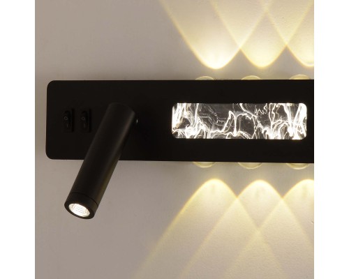 4692-1W, настенный светильник, D70xW280xH130, LEDx6.5W+LEDx16W, 55LM+1470LM, 4000K, included