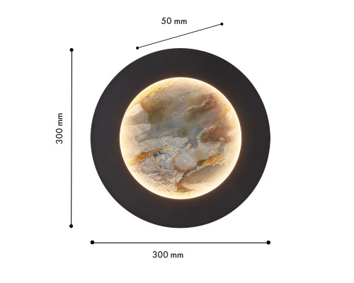 Бра Favourite 4596-1W Lago LED*24W, 336LM, 4000K, CRI>90 D50*W300*H300мм