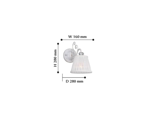 Бра F-Promo 2150-1W Amanda 1*E14*40W D280*W160*H280мм