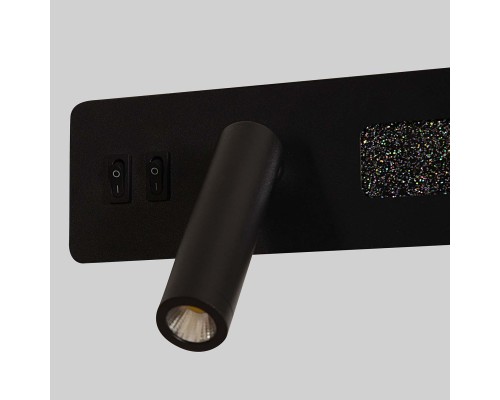 4691-1W, настенный светильник, D70xW280xH130, LEDx6.5W+LEDx3.3W, 85LM+205LM, 4000K, included