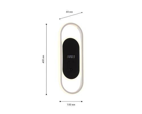 4689-1W, настенный светильник, D60xW150xH400, LEDx26W, 2070LM, 4000K, included