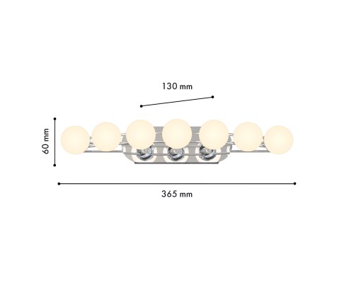 Бра Favourite 4589-4W Helmet LED*10.8W, 850LM, 4000K D130*W365*H60мм
