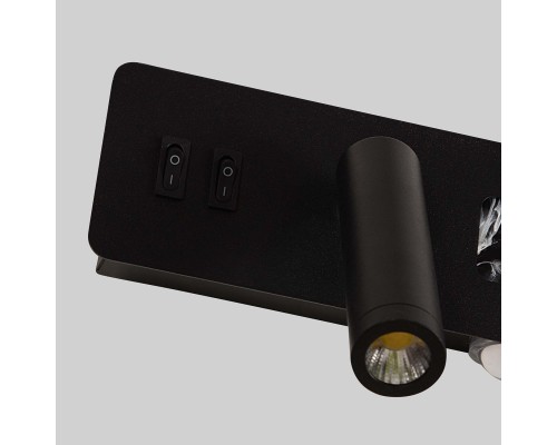 4692-1W, настенный светильник, D70xW280xH130, LEDx6.5W+LEDx16W, 55LM+1470LM, 4000K, included