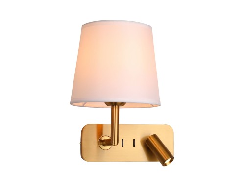 Бра Favourite 2843-1W Bingo 1*E27*60W + 1*LED*1W, 100LM, 3000K D225*W240*H260мм