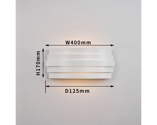 4122-2W, настенный светильник, D125xW400xH170, 2xE14x40W