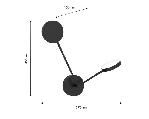 Бра Favourite 4631-2W Vorago 2*LED*6W, 570LM, 4000K D135*W370*H455мм