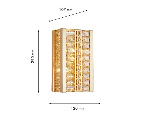 4206-2W, настенный светильник, D110xW170xH290, 2xE14x40W
