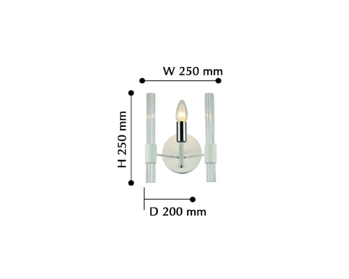 Бра F-Promo 2539-1W Supreme 1*E14*40W D200*W250*H250мм
