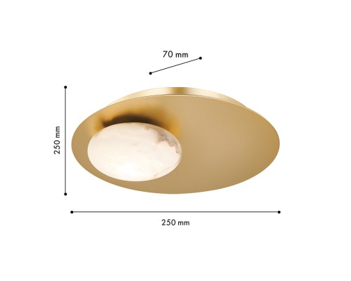 Бра Favourite 4556-1W Murmel LED*7W, 440LM, 4000K L70*W250*H250мм