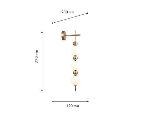 Бра F-Promo 4088-3W Chantra 3*LED*6W, 1350LM, 4000K D230*W120*H770мм
