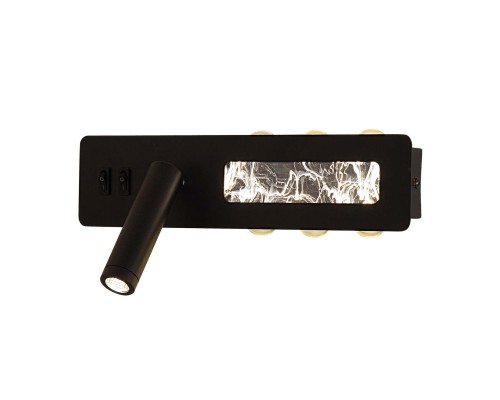 4692-1W, настенный светильник, D70xW280xH130, LEDx6.5W+LEDx16W, 55LM+1470LM, 4000K, included