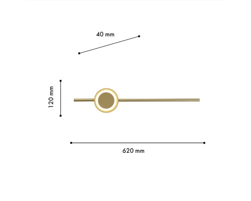 Бра F-Promo 4164-1W Longus LED*14W, 735LM, 4000K D40*W120*H620мм