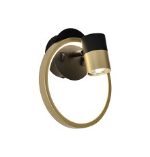 4168-2W, настенный светильник, D130xW200xH270, 1xGU10LEDx10W, excluded + LEDx13W, 585LM, 4000K, included, switch