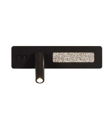 4691-1W, настенный светильник, D70xW280xH130, LEDx6.5W+LEDx3.3W, 85LM+205LM, 4000K, included