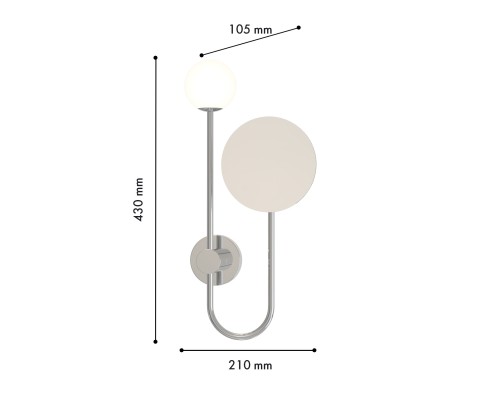 Бра Favourite 4565-1W Venus 1*G9*40W, IP20 D100*W210*H430мм