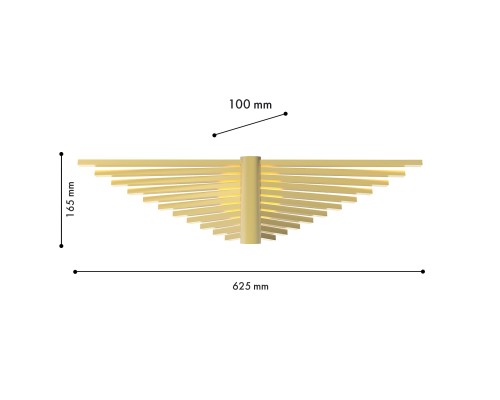 Бра Favourite 4380-1W Vingar LED*20W, 1170LM, 4000K, CRI>90 D100*W625*H165мм