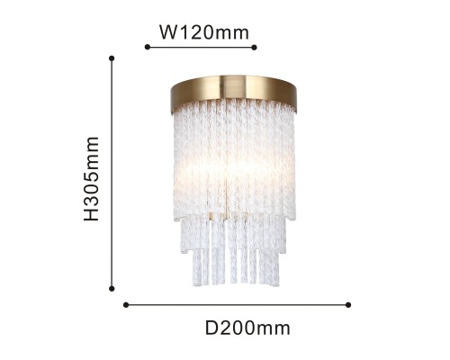 Бра Favourite 4189-2W Bellinda 2*G9*40W D120*W200*H310мм