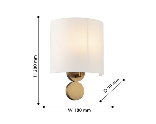 Бра Favourite 2624-1W Roshe 1*E14*40W D90*W180*H280мм