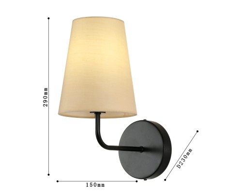 Бра Favourite 2364-1W Pfefferling 1*E14*40W D230*W150*H290мм