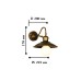 Бра Favourite 1214-1W Magrib 1*E27*60W D280*W225*H170мм